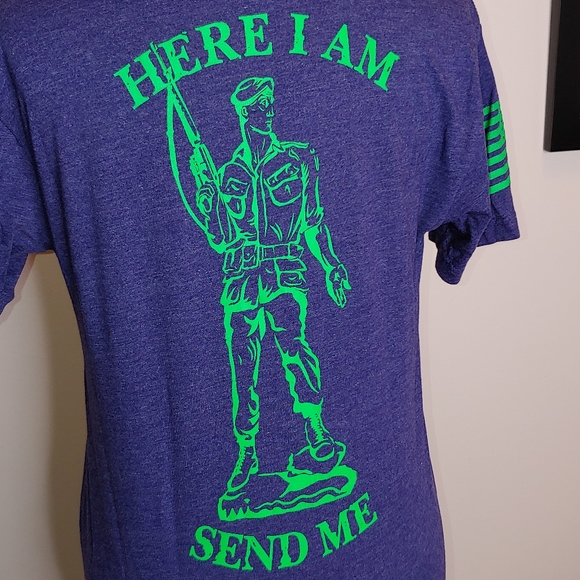 Next Level Apparel "Special Forces Foundation" blue tee shirt small EUC - Picture 6 of 9